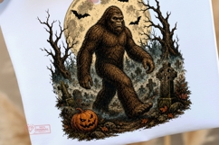 Bigfoot Halloween Spooky Cryptid Bundle, Sasquatch PNG Product Image 4