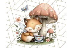 Forest Fairy Garden Creatures PNG, Whimsical Woodland Art Product Image 3