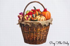 Halloween Autumn Plaid Clipart PNG Product Image 1