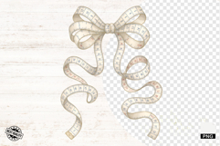 Sewing Measuring Tape Bow PNG Product Image 1