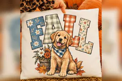 Fall Golden Retriever PNG Design, fall golden retriever Product Image 3