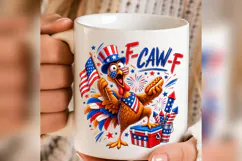 Patriotic Turkey PNG, 4th of July Turkey Design, Uncle Sam Product Image 1