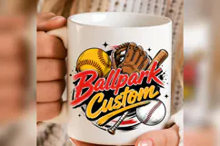 Ballpark Custom PNG, Baseball Softball PNG, Game Day Sports Product Image 4