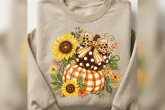 Thankful PNG, Retro Checkered Fall Design, Groovy Autumn Product Image 5