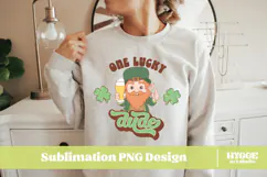 Happy St Patrick's Day PNG DTF Irish Lucky Leprechaun Beer Product Image 2