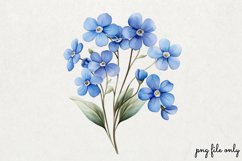 Wild flowers butterflies and dragonfly Clipart PNG Product Image 1