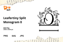 Leafertiny Split Monogram Product Image 1