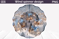 Christmas Wind Spinner Sublimation | Winter Wind Spinner Product Image 1