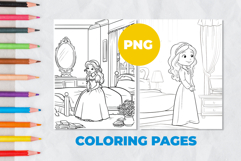 Princess Coloring Pages | Coloring book Product Image 1