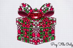 Faux Rhinestones Christmas Sublimation PNG Product Image 1