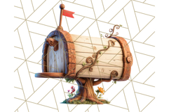 Forest Mail Delivery Clipart PNG, Animal Post Office PNG Product Image 3