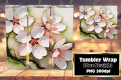 20oz Sublimation Gift Template , Flowers Product Image 1