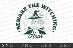 Beware The Witching Hour Svg | Halloween Svg | Cricut Product Image 1