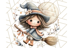 Spooky Little Witches Halloween Clipart PNG Product Image 3