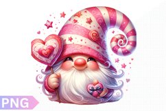 Valentine&#039;s Day Gnome Clipart - Gnome Sublimation PNG Design Product Image 1