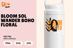 Bloom Sol Wander Boho Floral Monogram Product Image 1