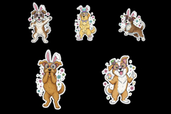 Easter Dogs Stickers Product Image 6