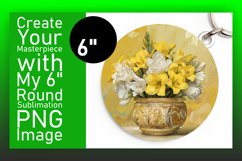 Garden Serenity Design Keychain Springtime Floral Joy Product Image 1