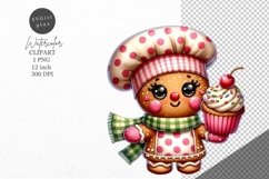 Christmas clipart|Gingergirl clipart|Christmas sublimation Product Image 1