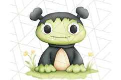 Halloween Animal Costumes PNG, Cute Spooky Animals Clipart Product Image 3
