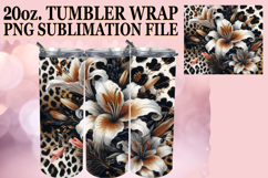 Whimsical nights 20oz tumbler wrap, Leopard Prints Product Image 1