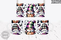 Halloween Gnome Mug Wrap Sublimation - Halloween PNG Product Image 1