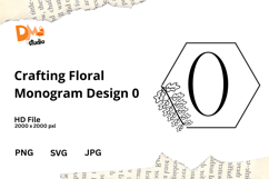 Crafting Floral Monogram Design Product Image 1