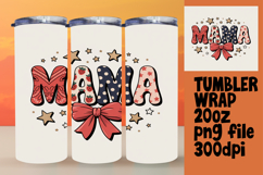 SLEEK PNG Tumbler Design 20oz , Mama Product Image 1