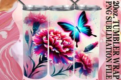 Bright reflections 20oz tumbler wrap, Butterfly Product Image 1