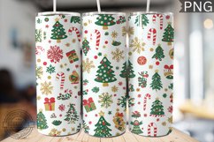 Christmas Tree Tumbler Wrap -High Quality 300 Dpi Product Image 1
