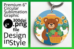 Creative Round Design for Coasters , Cute Bear Product Image 1