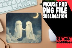 Fun Halloween Ghost Mouse Pad Sublimation PNG Product Image 1