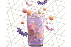 Halloween Drink Clipart PNG, Spooky Cute Beverage Art Product Image 3