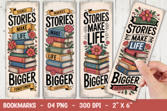 Stories Make Life Bookmark Sublimation Product Image 1