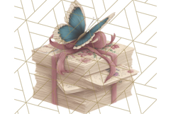 Vintage Butterfly PNG Clipart, Fairytale Cottagecore Images Product Image 3