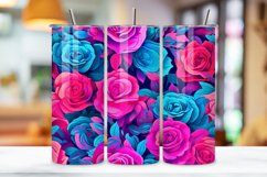 Pink Floral Mirage Tumbler Wrap | Sublimation PNG design Product Image 3