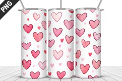 Lovely Hearts Tumbler Design | Valentine&#039;s Day Tumbler Wrap Product Image 4