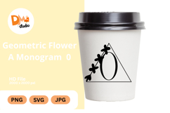 Geometric Flower Monogram Product Image 1