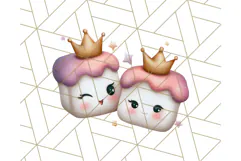 Princess Tea Party PNG Clipart with Teacups & Fancy Treats Product Image 3