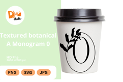 Textured Botanical Monogram Product Image 1