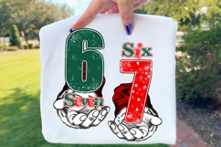 Six Seven 6 7 Christmas PNG, Trendy Christmas Meme Png Product Image 2