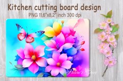 Easter cutting board sublimation| Flowers chopping boards Product Image 10