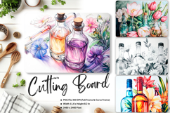 Flower Cutting Board Kitchen Chopping Board Sublimation_27 Product Image 1