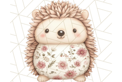 Pink Floral Stuffed Animal Clipart PNG, Cute Stuffed Animals Product Image 3