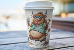 Summer Whimsical Highland Cow Clipart Product Image 5