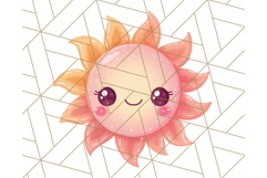 Kawaii Weather Clipart PNG, Cute Pastel Weather Icons Product Image 3