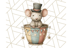 Vintage Carnival Animals Clipart PNG, Retro Circus Elements Product Image 3