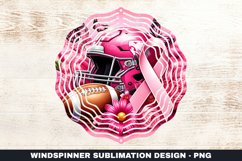 Cancer Awareness Ribbon Wind Spinner Sublimation Design Product Image 1