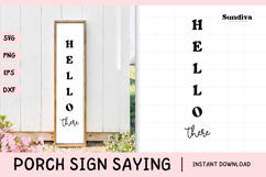 Porch Sign Saying SVG | Hello There Product Image 1