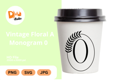 Vintage Floral Monogram Product Image 1